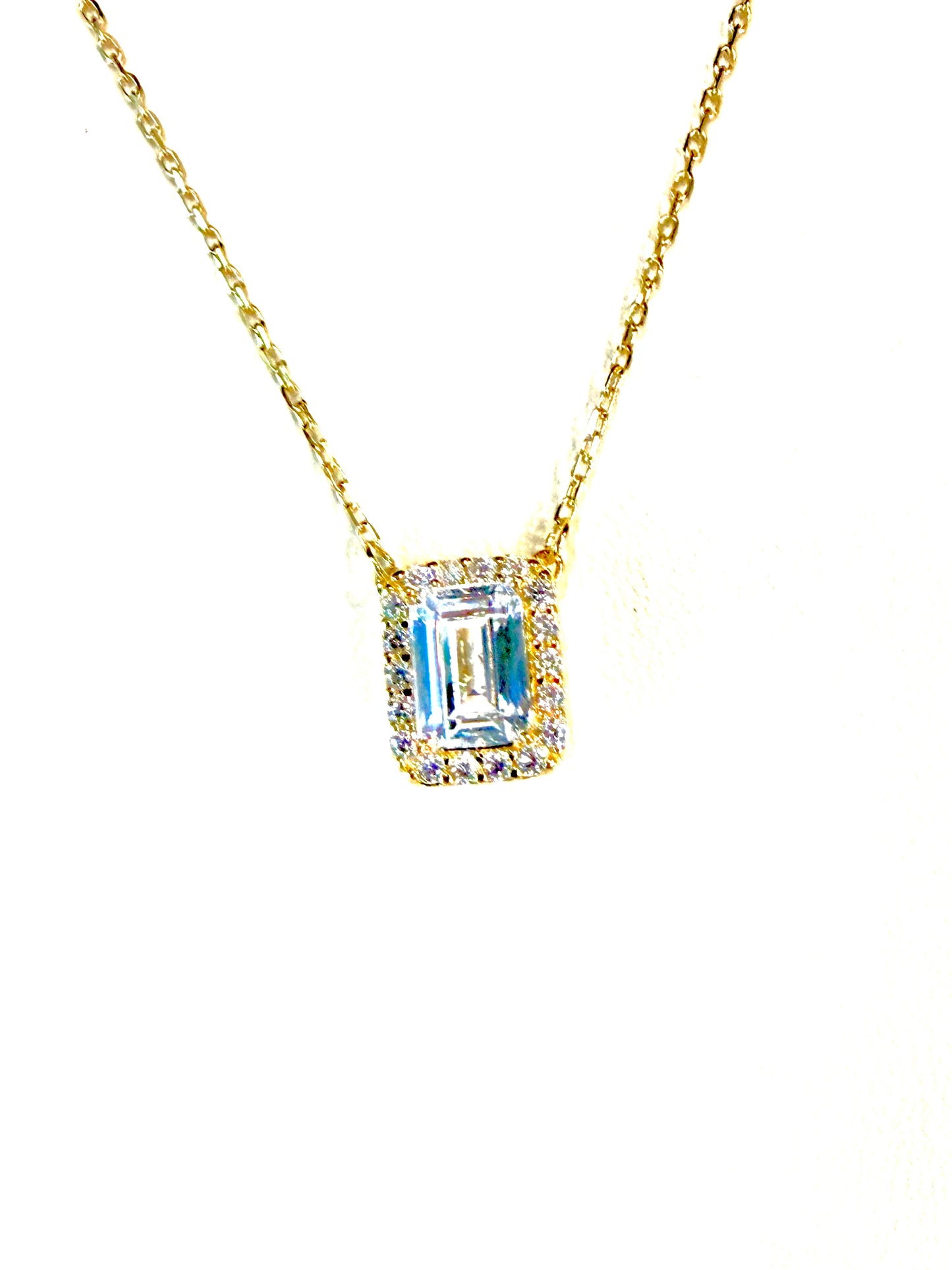Emerald Cut Necklace