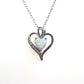 Lab Opal Heart Necklace