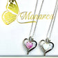 Lab Opal Heart Necklace