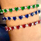 ZC Tennis Heart Bracelet