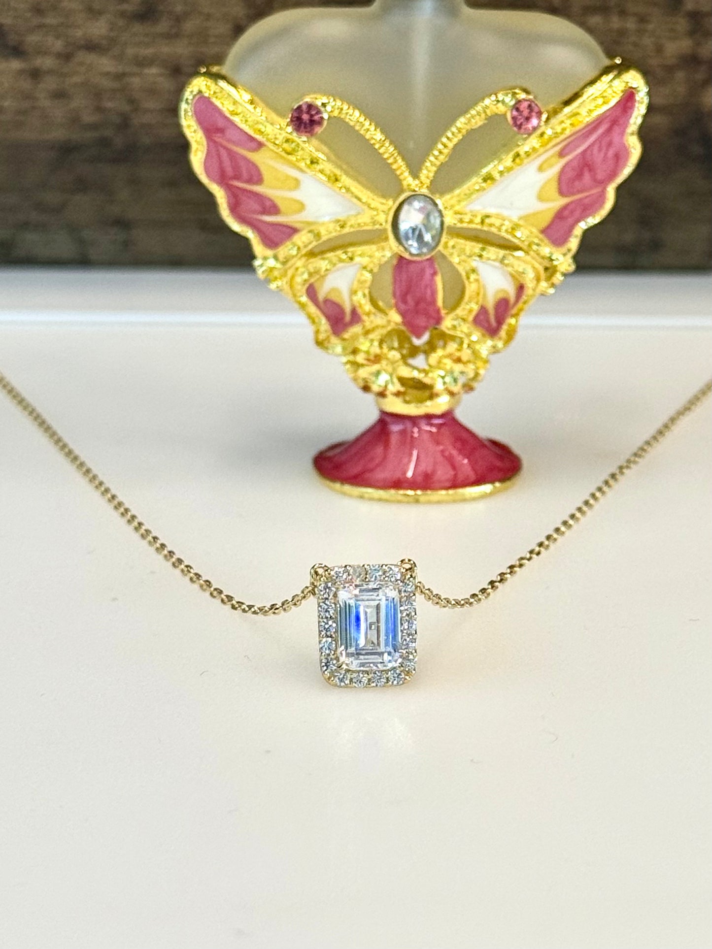 Emerald Cut Necklace